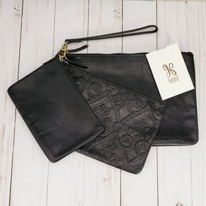 HOBO Triad Leather Pouch Set